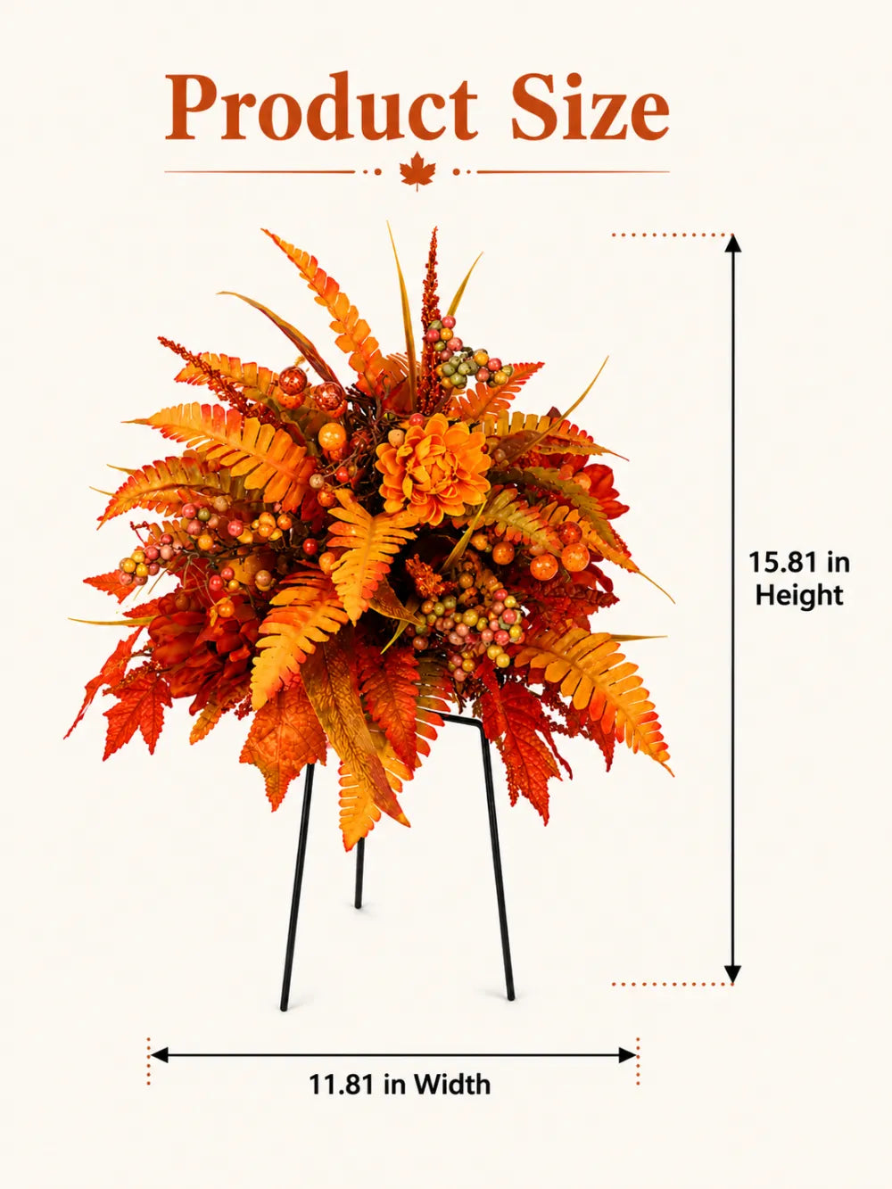 🔥 Fall Mega Sale: 30$ OFF 🍂Autumn Harvest Floral Garden Stake Arrangement
