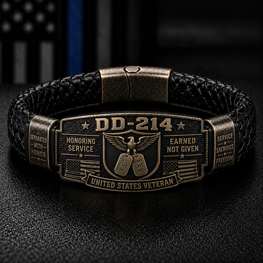 DD-214 Veteran Honor Bracelet 🎖️ Service Earned. Honor Worn.