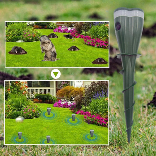 🌸Spring Sale 50% OFF🌸 Solar Powered Waterproof Screw Mole Repellent