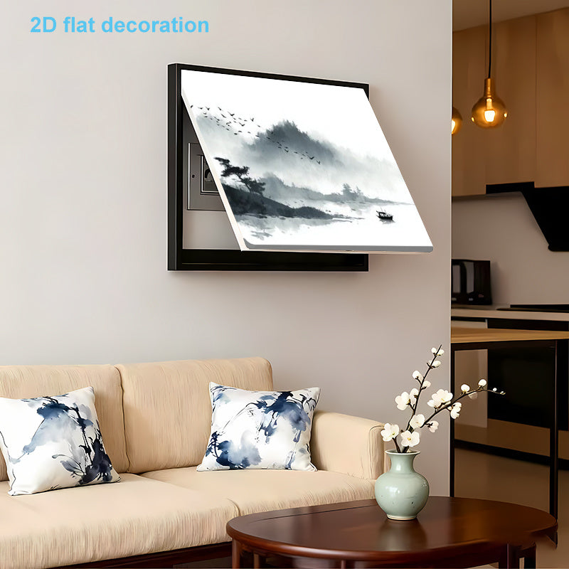 2pcs of Natural Scenery Wall Stickers - Stylish Decorative Stickers for Electric Meter Box Covers, 2D Flat Design, Easy to Apply And Remove Without Residue, Suitable for Decorating Electric Meter Boxes in Living Rooms Or Home Offices