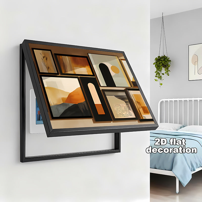 2pcs of Electric Meter Box Stickers, Stylish Wall Decor for The Living Room, Self-Adhesive, 2D Flat Decorative Cover Creative Wall Stickers to Conceal, Easy to Peel And Stick Electric Meter Box Wraps