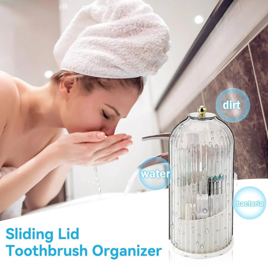 🏡🔥Hot Sale 50% OFF✨Sliding Lid Toothbrush Organizer