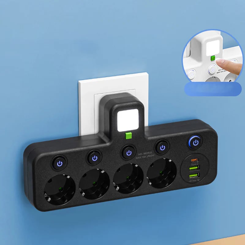 Smart Power Strip with USB Ports