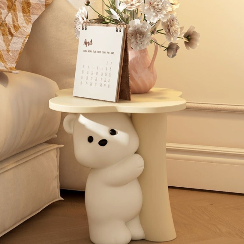 Bear Decoration A Large, Adorable Bear Decoration for The Living Room, Featuring a Sofa Side Table And a Bedside Table. This Resin Piece Does Not Need Electricity And Is Perfect for Any Type of Room