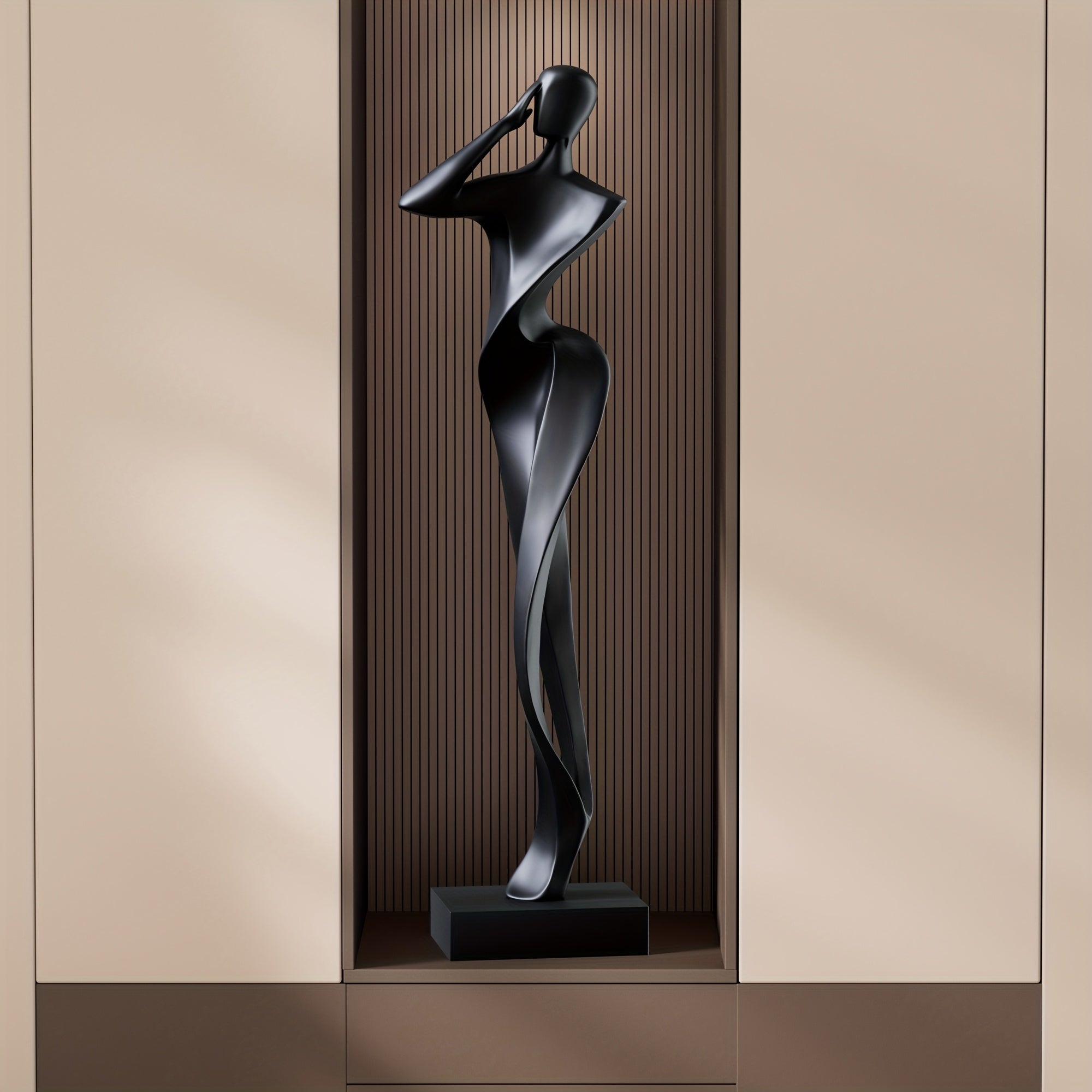 Resin Decorations Large Resin Decorations, Resin Ornaments for The Living Room, Garden Resin Ornaments, Yard Decorations, Minimalist Abstract Figure Sculptures Made from High-Quality Resin, Finely Crafted with a Sophisticated Artistic Feel