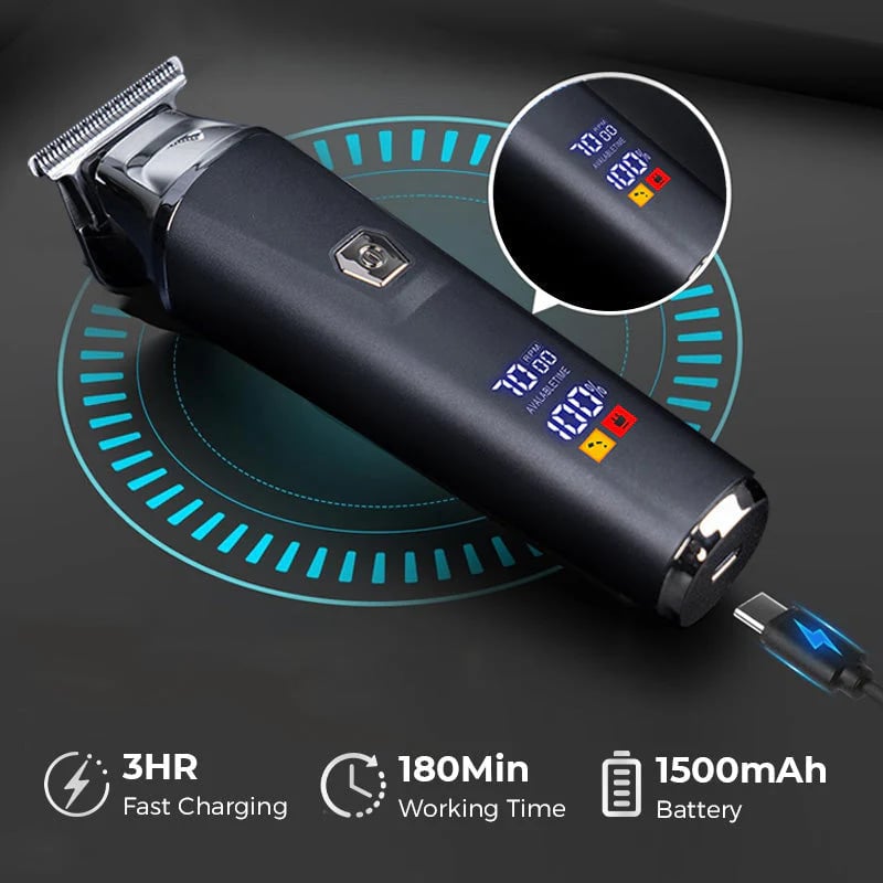 Household Digital Display Professional Electric Hair Clipper Set