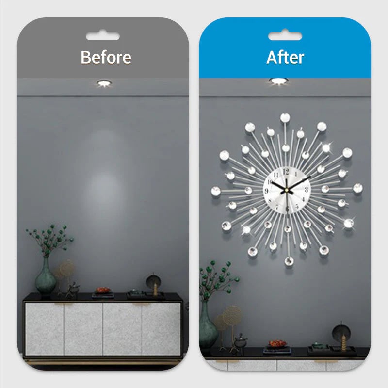 Creative Wall Clock for Living Room Decoration