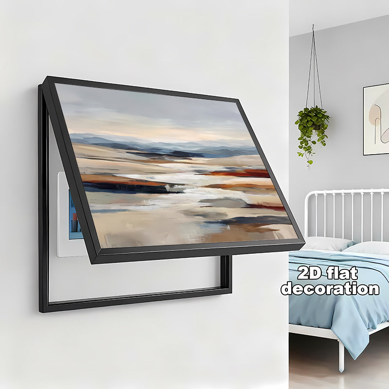 2pcs Electric Meter Box Stickers, Living Room Fashion Wall Decals, Self-Adhesive, 2D Flat Decoration, Cover Plate Creative Wall Sticker Cover, Instant Peel-and-Stick Electric Meter Box Wrap, Suitable for Home and Office Electric Meter Boxes