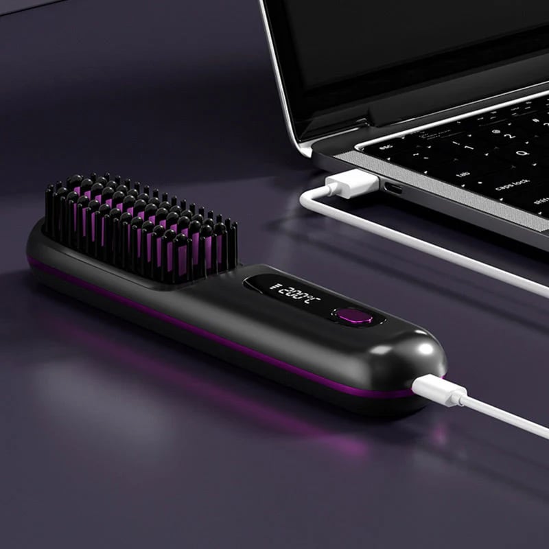 🔥Summer Hot Sale 49% Off🔥Wireless Ceramic Heating Hair Straightening Comb