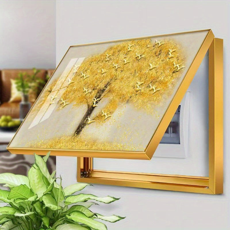 1 Classic Style Electric Meter Box Cover, Modern Minimalist Decorative Paintings, Artworks That Do Not Require Drilling for Hanging, Suitable for Living Rooms, Multimedia Murals, Gorgeous Style and Weak Current Theme