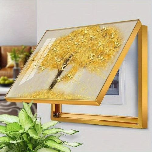 1 Classic Style Electric Meter Box Cover, Modern Minimalist Decorative Paintings, Artworks That Do Not Require Drilling for Hanging, Suitable for Living Rooms, Multimedia Murals, Gorgeous Style and Weak Current Theme