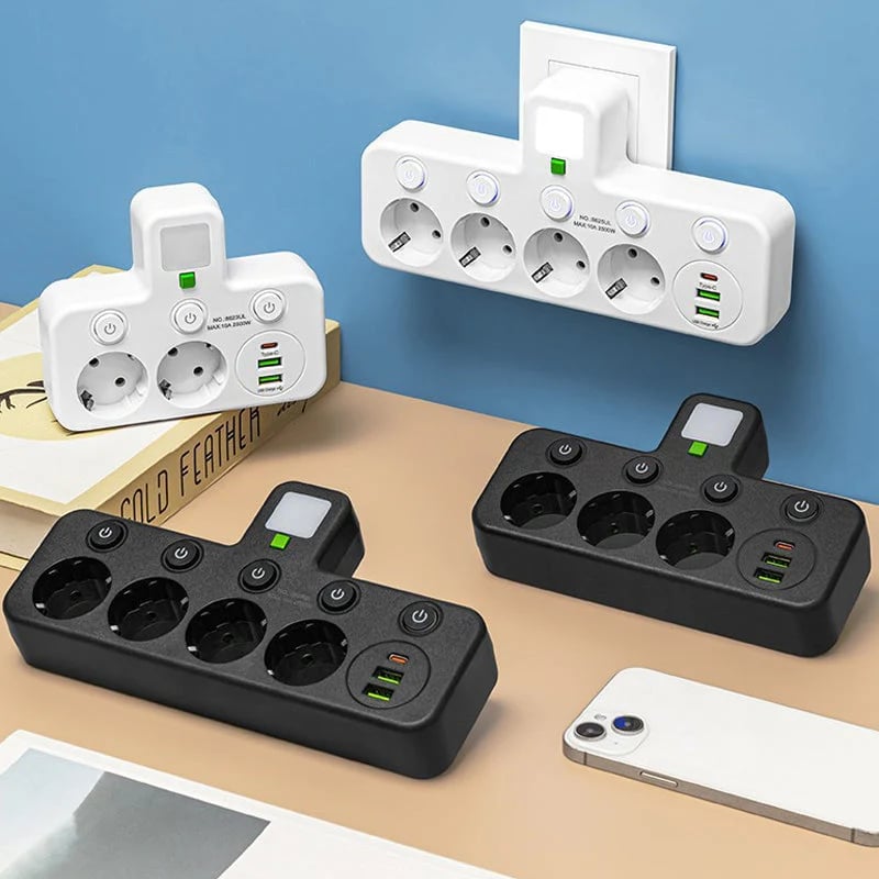 Smart Power Strip with USB Ports