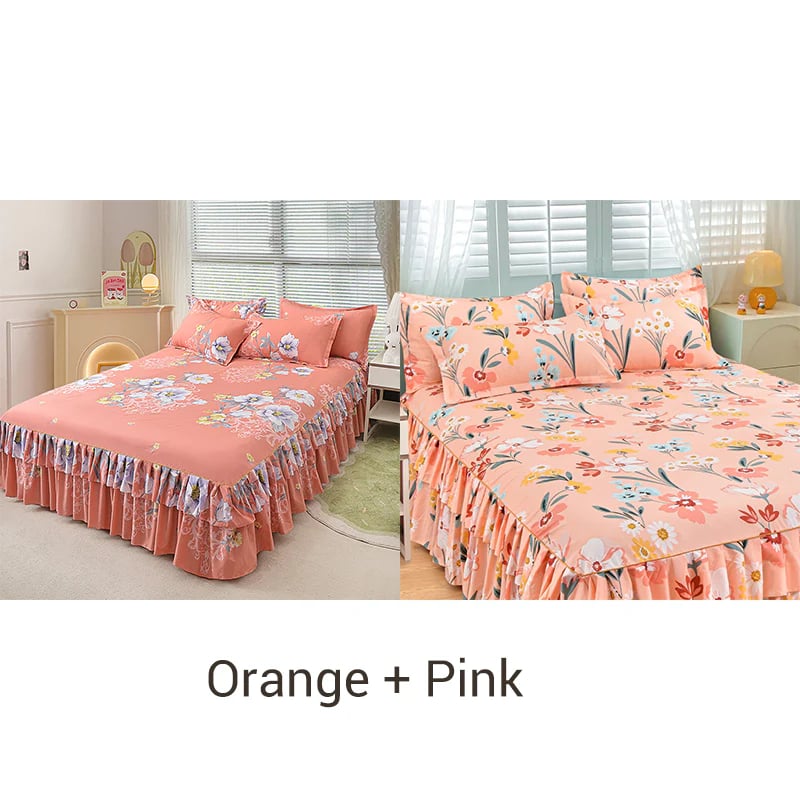 ⏳Limited-time 50% off⏰3-Piece Ruffled Bed Skirt Set🛏️