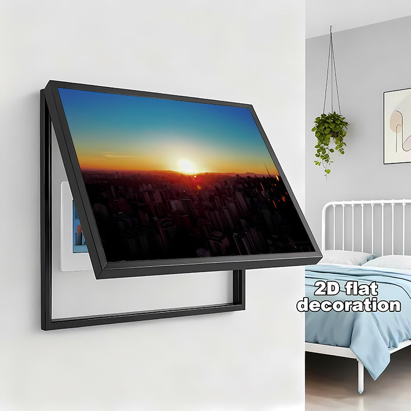 2pcs City Skyline Sunset Pattern, Self-Adhesive Electric Meter Box Sticker, Living Room Fashion Wall Decal, Self-Stick 2D Flat Decorative Cover Plate Creative Wall Sticker Cover, Instant Peel-and-Stick Electric Meter Box Wrap, Suitable for Home