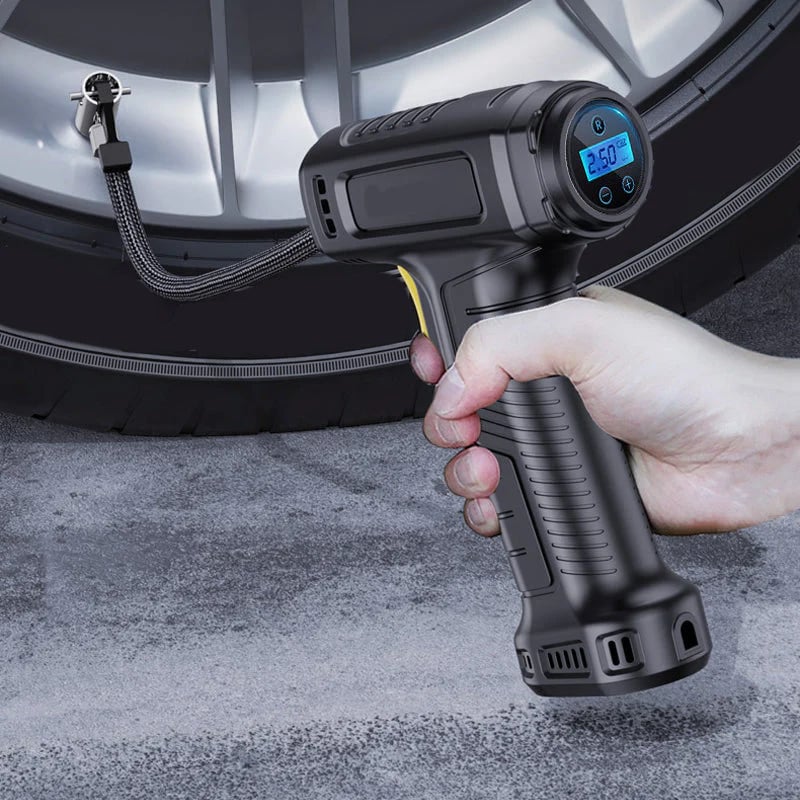Portable Cordless Air Compressor with Digital Display