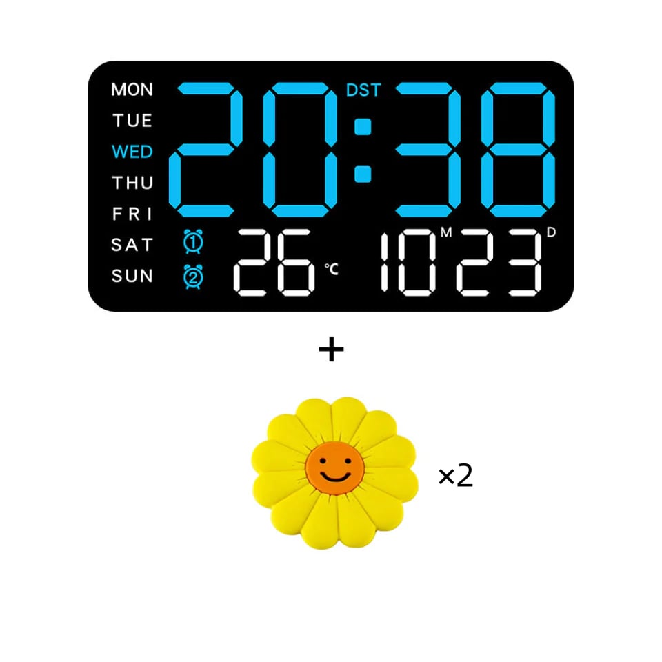 📢📢49% OFF!! ⏰Multifunctional decorative LED digital wall clock, the limitless digital clock for the modern Norwegian home