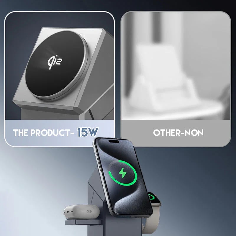 58 % OFF🔥Hot Sale Offers-3-in-1 Foldable Magnetic Wireless Charging Station