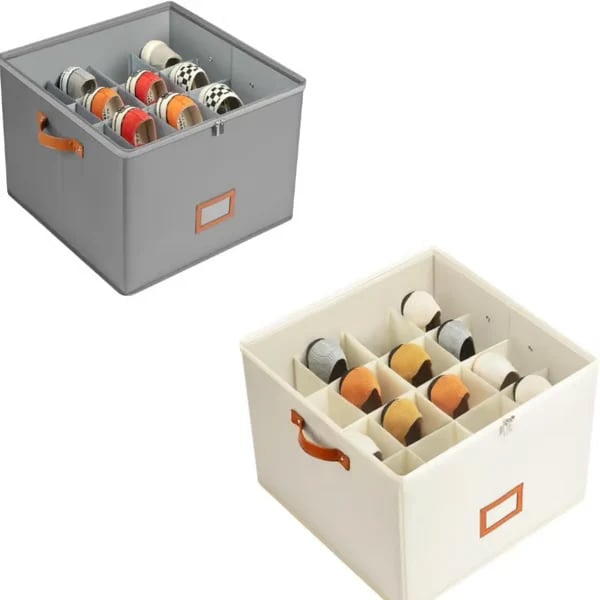 ⏳Limited time 50% off💥Oxford Fabric Foldable Design Shoe Organizer, Storage Box
