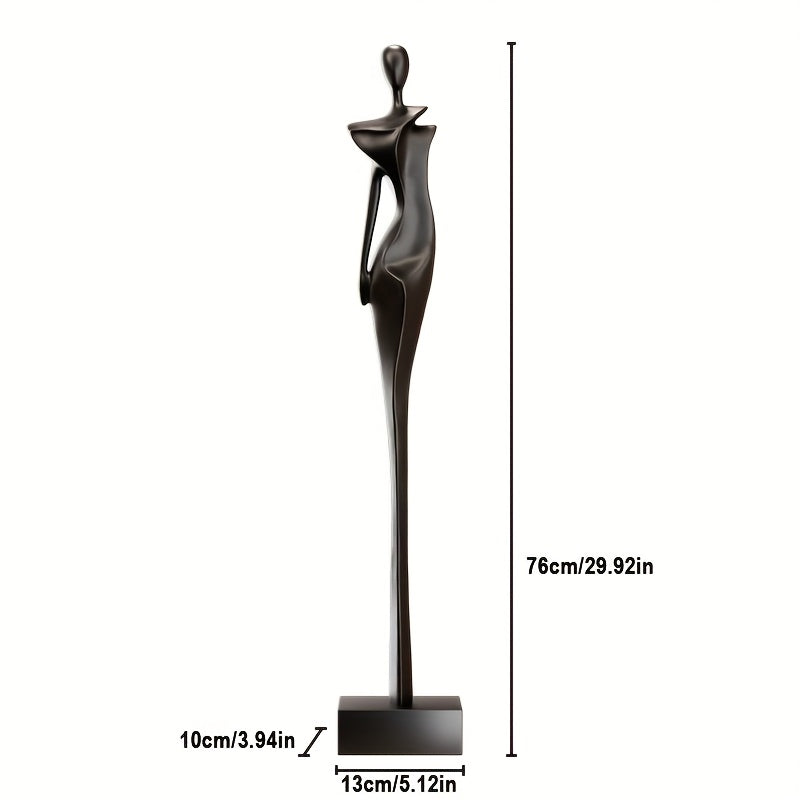 Resin Decorations Large Resin Decorations, Resin Ornaments for The Living Room, Garden Resin Ornaments, Yard Decorations, Minimalist Abstract Figure Sculptures Made from High-Quality Resin, Finely Crafted with a Sophisticated Artistic Feel