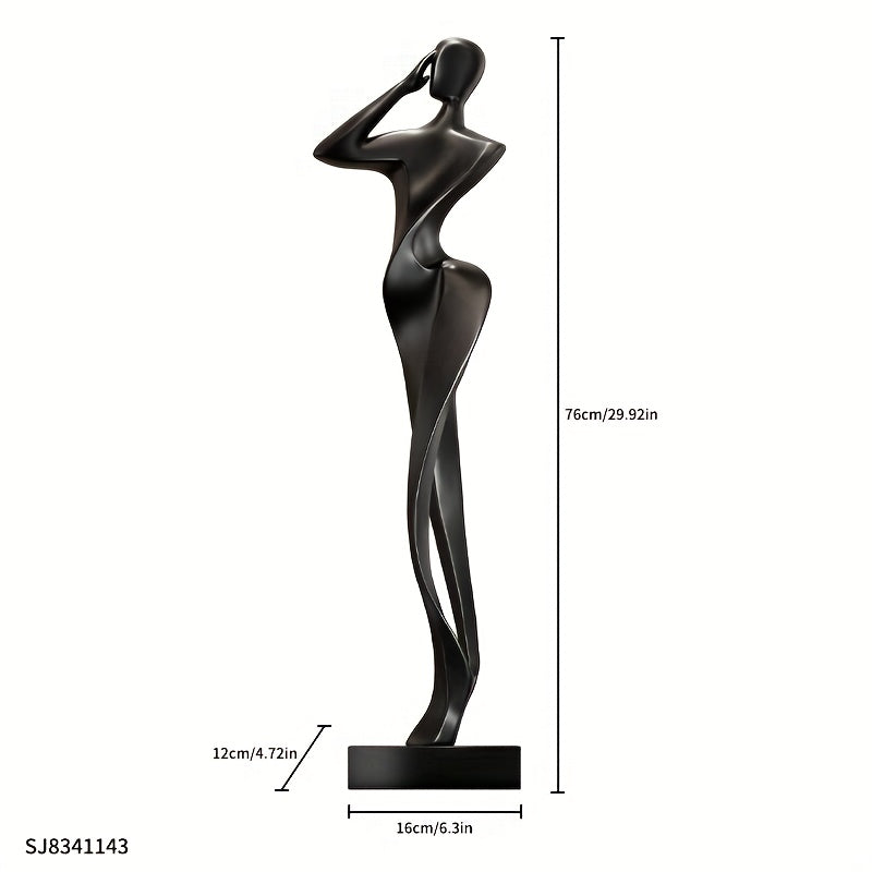 Resin Decorations Large Resin Decorations, Resin Ornaments for The Living Room, Garden Resin Ornaments, Yard Decorations, Minimalist Abstract Figure Sculptures Made from High-Quality Resin, Finely Crafted with a Sophisticated Artistic Feel