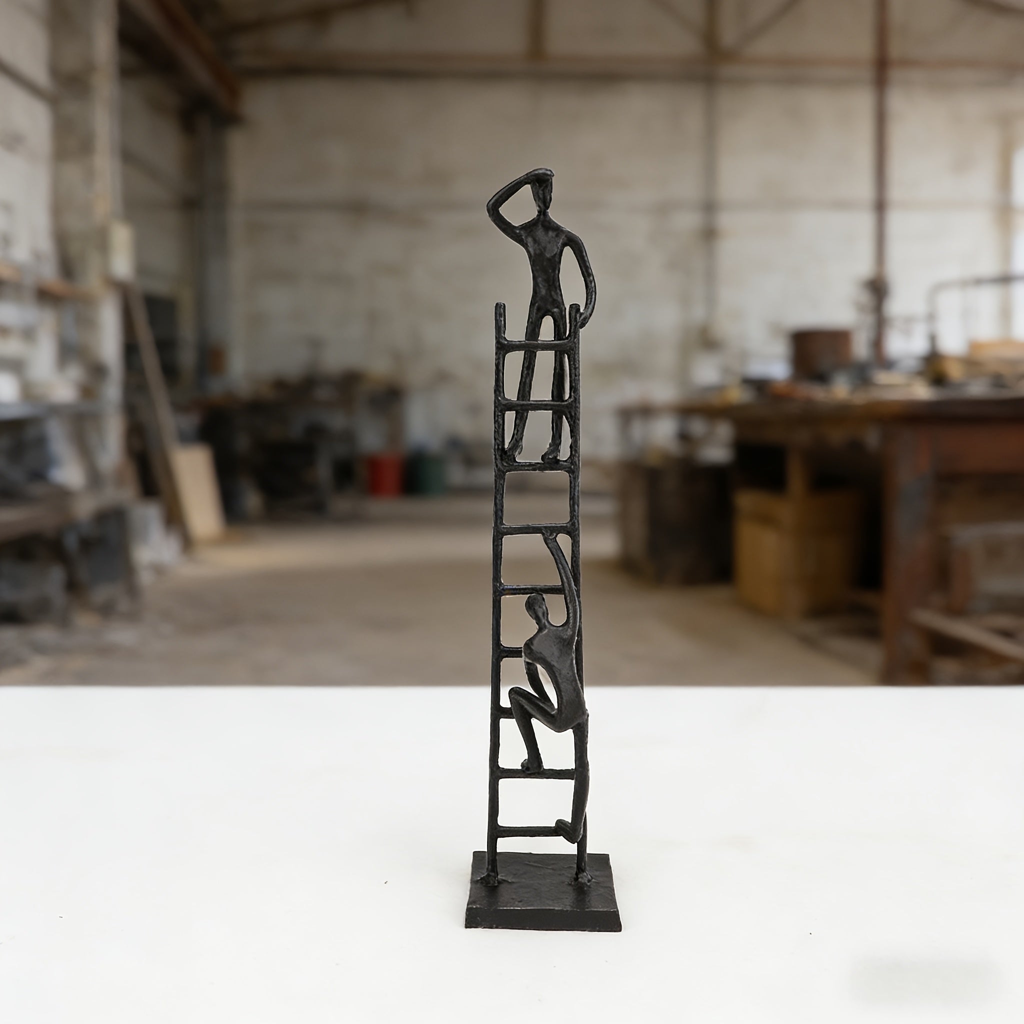 Abstract Climbing for Man Statue, Modern Minimalist Home Decor, Creative Art Sculpture for Living Room, Office, Showroom, Unique Decorative Ornament Gift