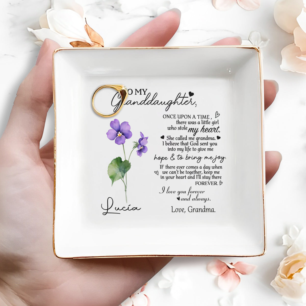 Once Upon A Time - Personalized Custom Jewelry Dish - FM028_SCRD