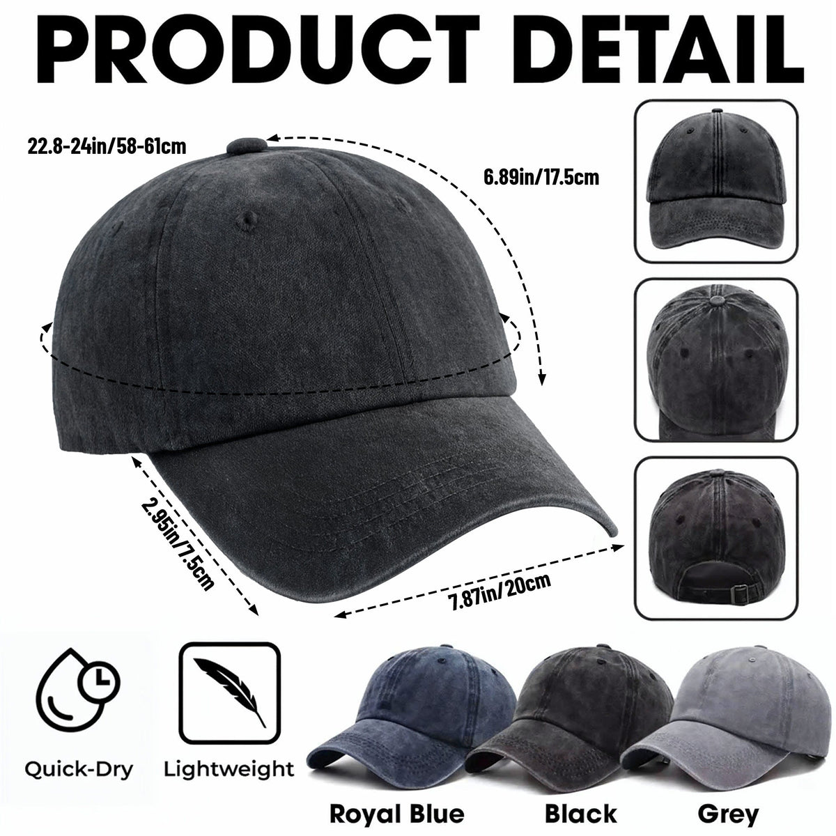 The Legend Has Retired Not My Problem Anymore Stars Design - Personalized Custom Washed Denim Cap - RETIRE120_WDCAP