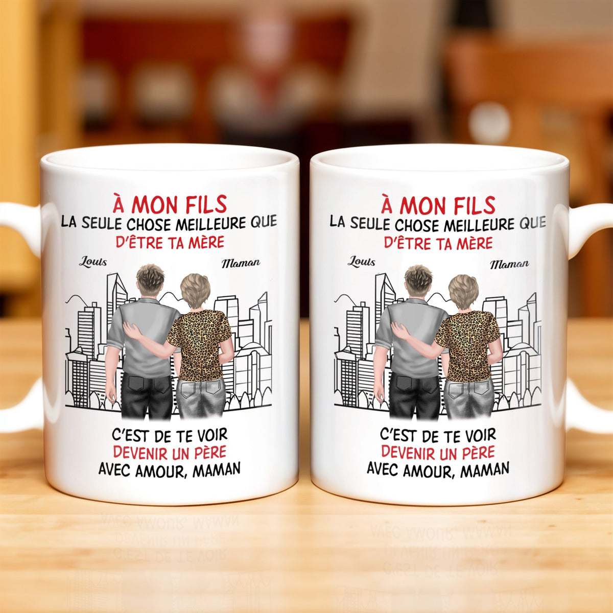 To My Son, Watching You Become A Dad - Personalized Custom Coffee Mug - SON055_MG