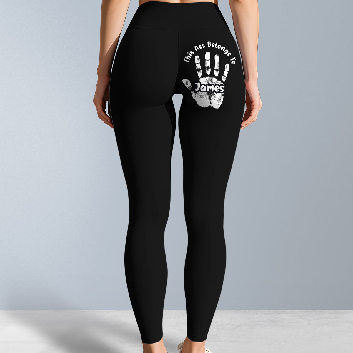 This Beauty Belongs To, Handprint Design - Personalized Women Leggings - WIF044_WLEG