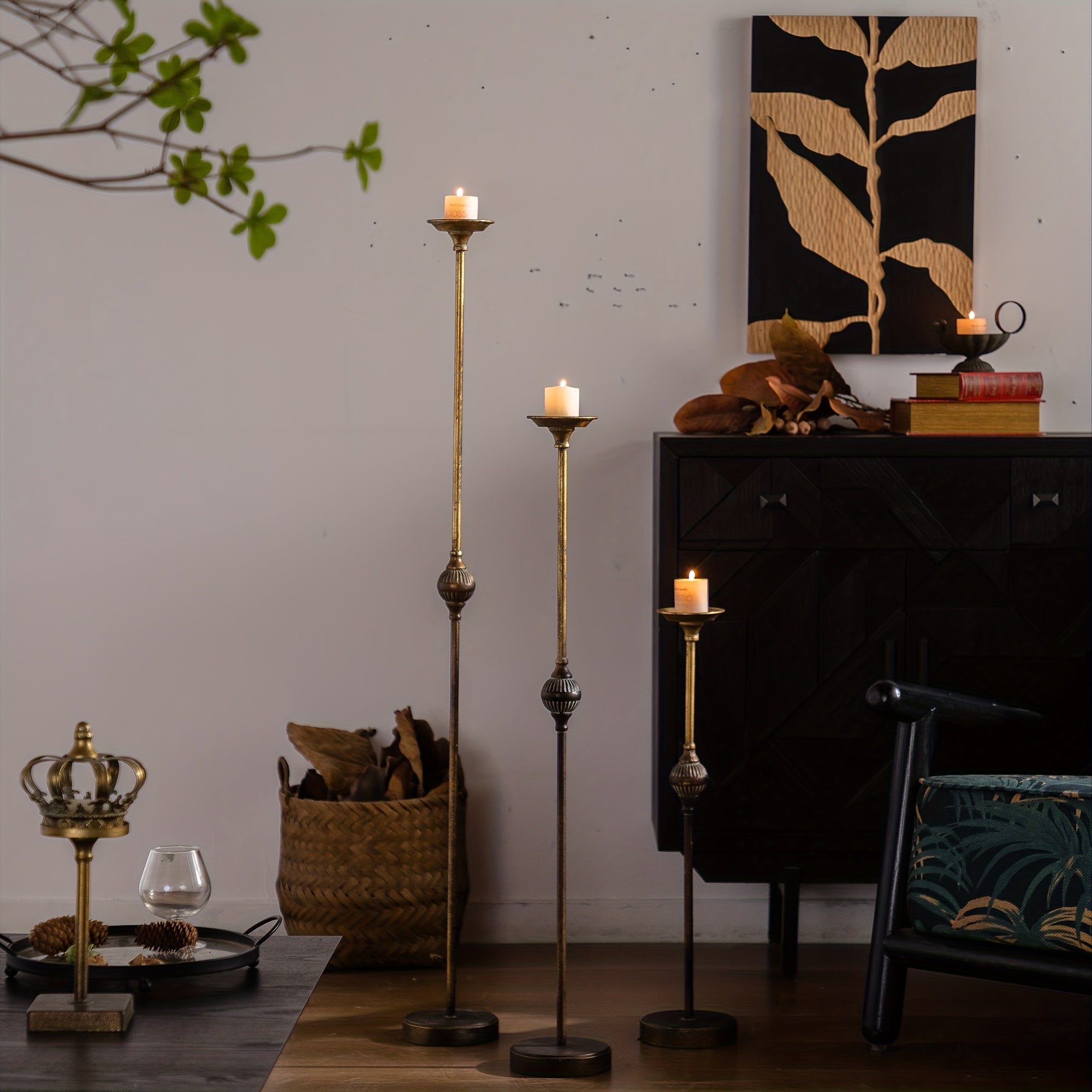 High Foot Candlestick High Foot Candlestick | American Art Floor Photography Props Decorative Ornaments Festival