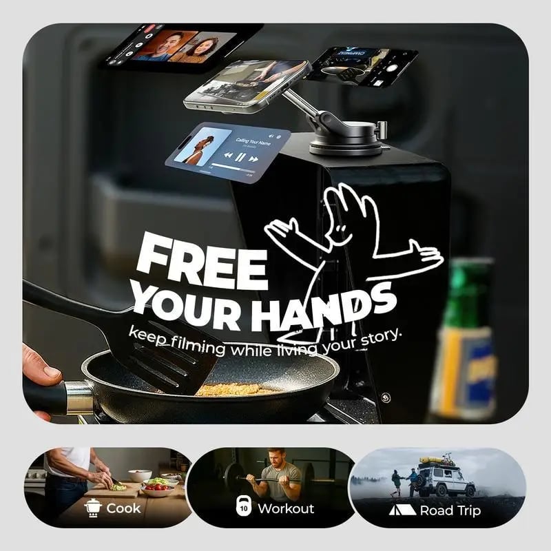 🔥HOT SALE🔥Foldable Magnetic Car Phone Holder