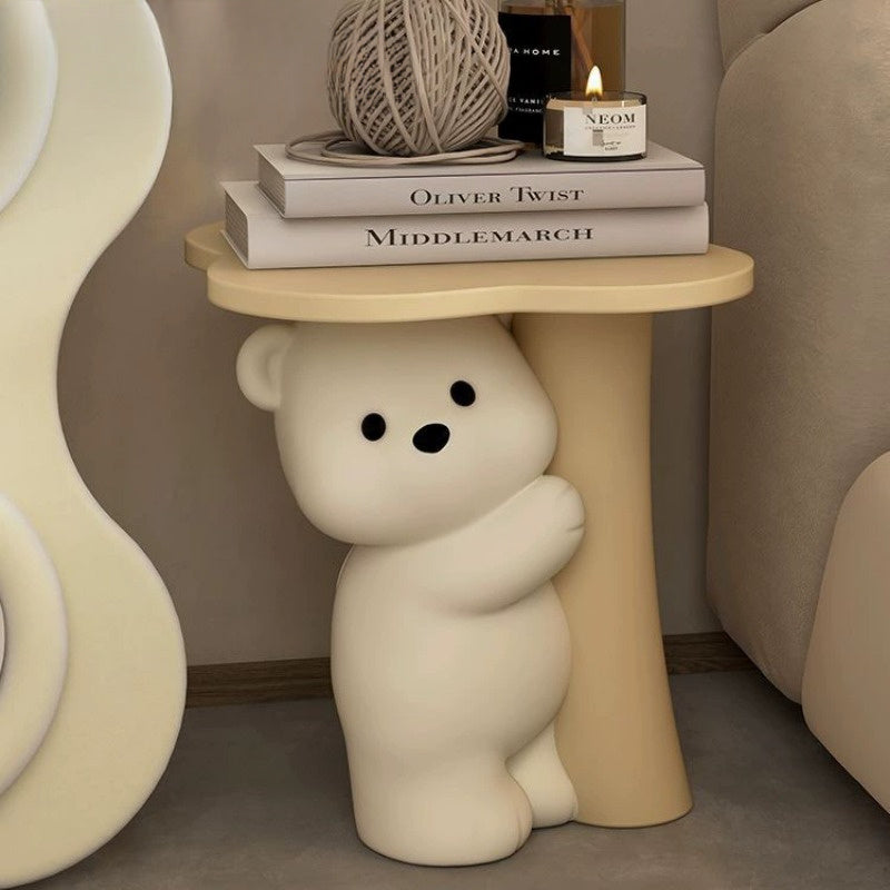 Bear Decoration A Large, Adorable Bear Decoration for The Living Room, Featuring a Sofa Side Table And a Bedside Table. This Resin Piece Does Not Need Electricity And Is Perfect for Any Type of Room