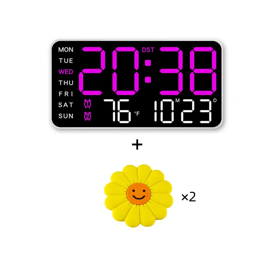 📢📢49% OFF!! ⏰Multifunctional decorative LED digital wall clock, the limitless digital clock for the modern Norwegian home