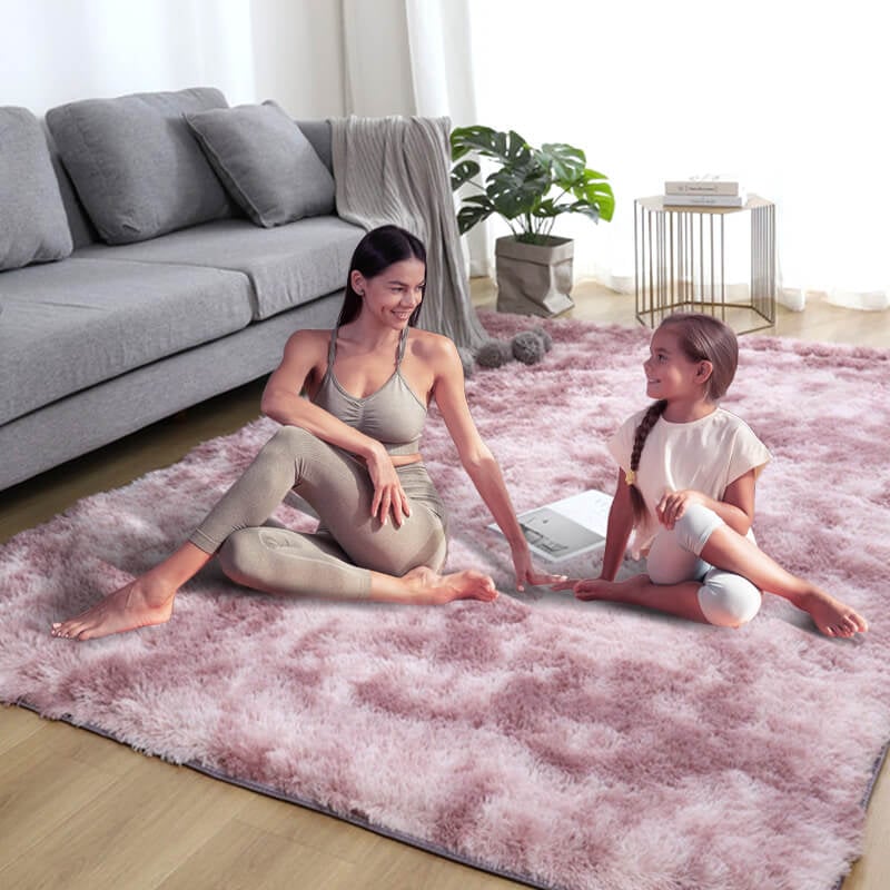 ⏳Limited-time 50% off⏰Gradient Color Plush Floor Mat🛋️