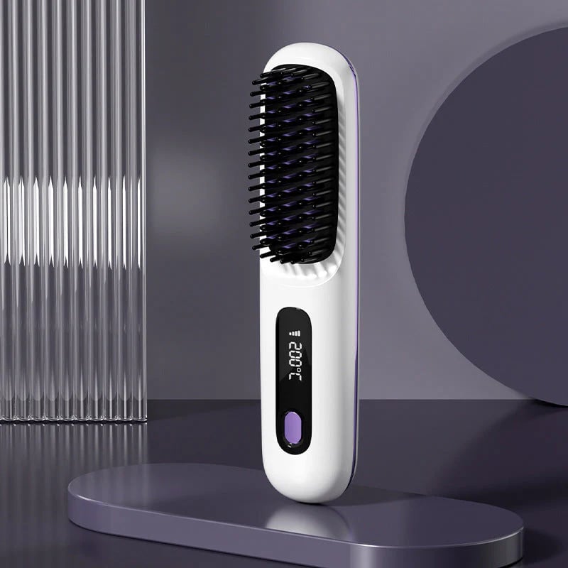 🔥Summer Hot Sale 49% Off🔥Wireless Ceramic Heating Hair Straightening Comb
