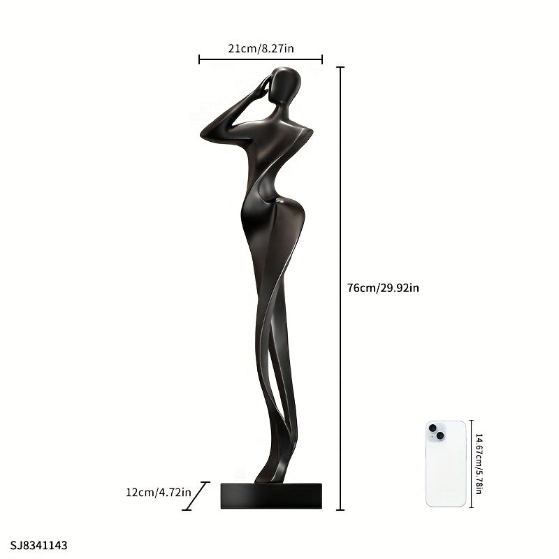Resin Decorations Large Resin Decorations, Resin Ornaments for The Living Room, Garden Resin Ornaments, Yard Decorations, Minimalist Abstract Figure Sculptures Made from High-Quality Resin, Finely Crafted with a Sophisticated Artistic Feel