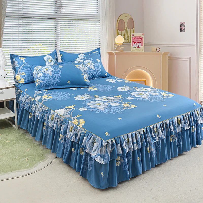 ⏳Limited-time 50% off⏰3-Piece Ruffled Bed Skirt Set🛏️
