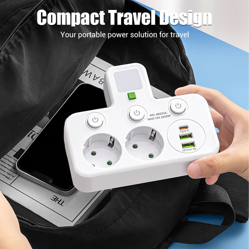 Smart Power Strip with USB Ports