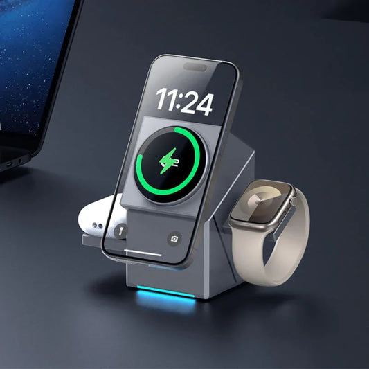 58 % OFF🔥Hot Sale Offers-3-in-1 Foldable Magnetic Wireless Charging Station