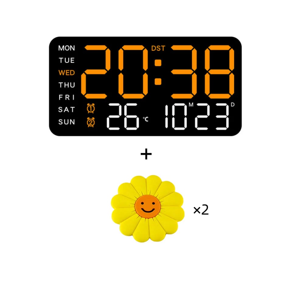 📢📢49% OFF!! ⏰Multifunctional decorative LED digital wall clock, the limitless digital clock for the modern Norwegian home