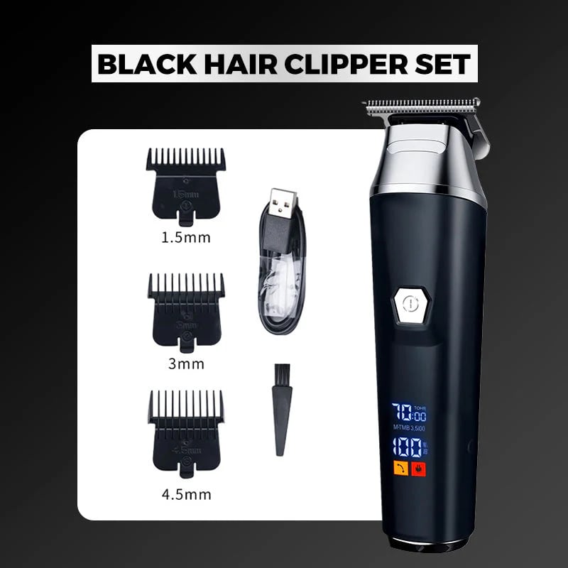 Household Digital Display Professional Electric Hair Clipper Set