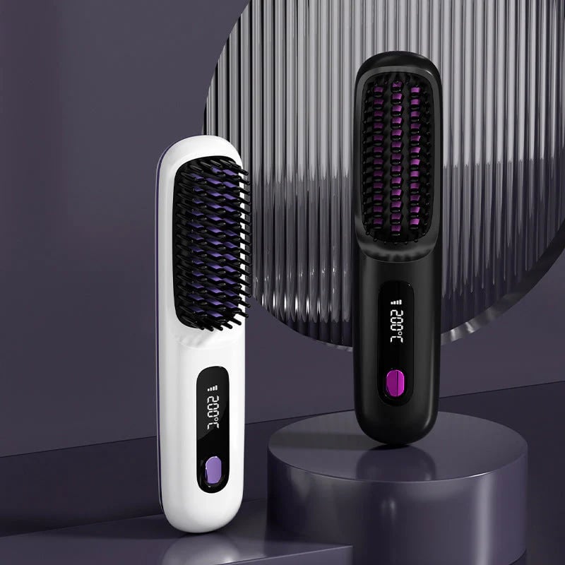 🔥Summer Hot Sale 49% Off🔥Wireless Ceramic Heating Hair Straightening Comb