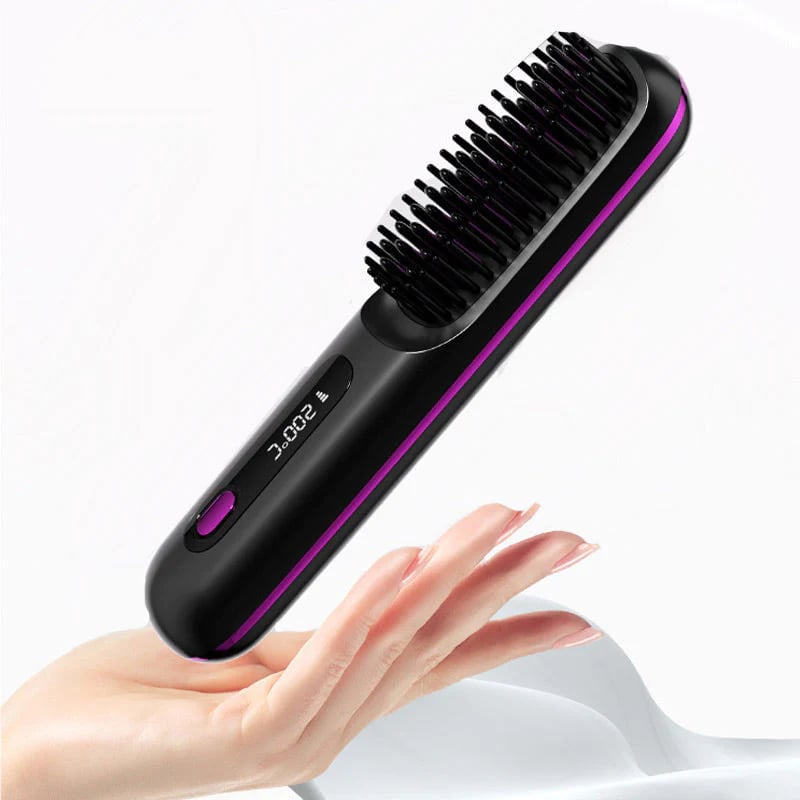 🔥Summer Hot Sale 49% Off🔥Wireless Ceramic Heating Hair Straightening Comb