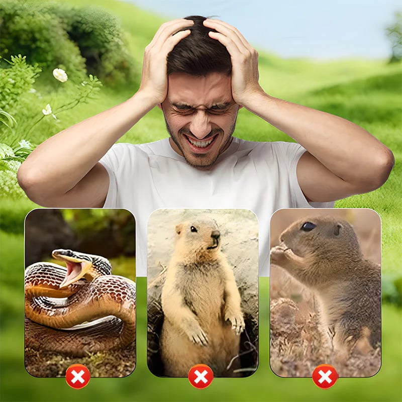🌸Spring Sale 50% OFF🌸 Solar Powered Waterproof Screw Mole Repellent