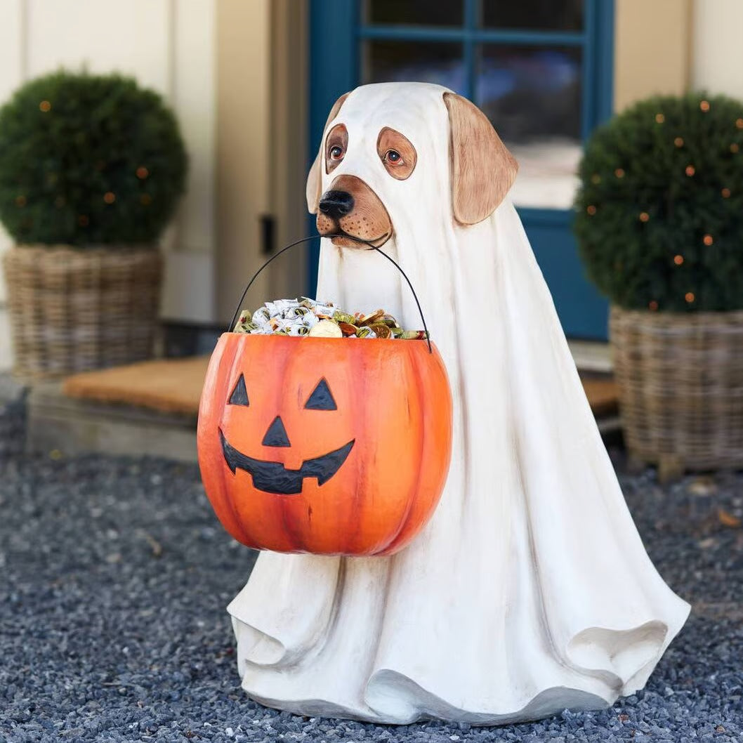 🎃🔥Ghost Dog & Cat Candy Bowl
