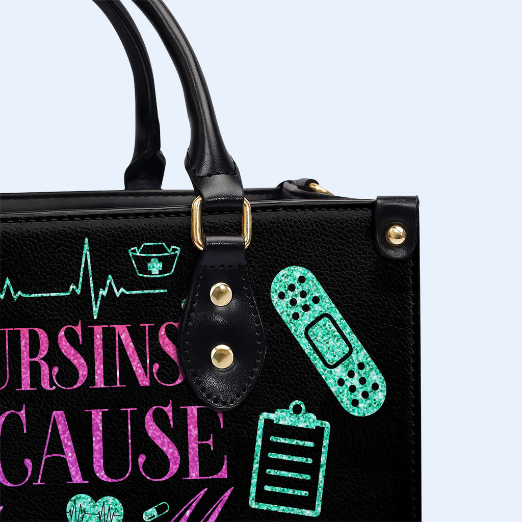 Nurse 01 - Personalized Custom Leather Handbag - nurse01