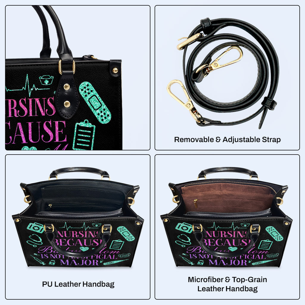Nurse 01 - Personalized Custom Leather Handbag - nurse01