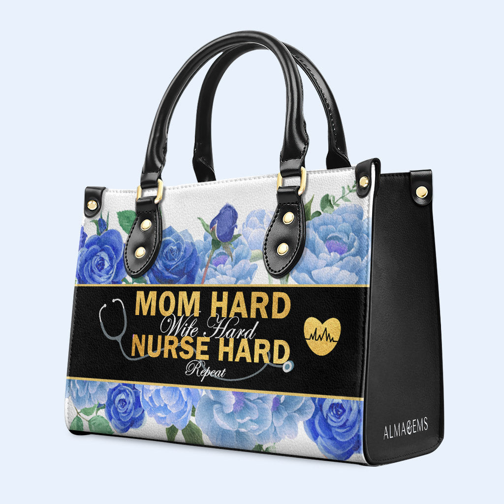 Nurse 02 - Personalized Custom Leather Handbag - nurse02