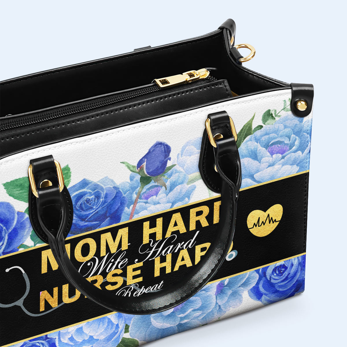 Nurse 02 - Personalized Custom Leather Handbag - nurse02